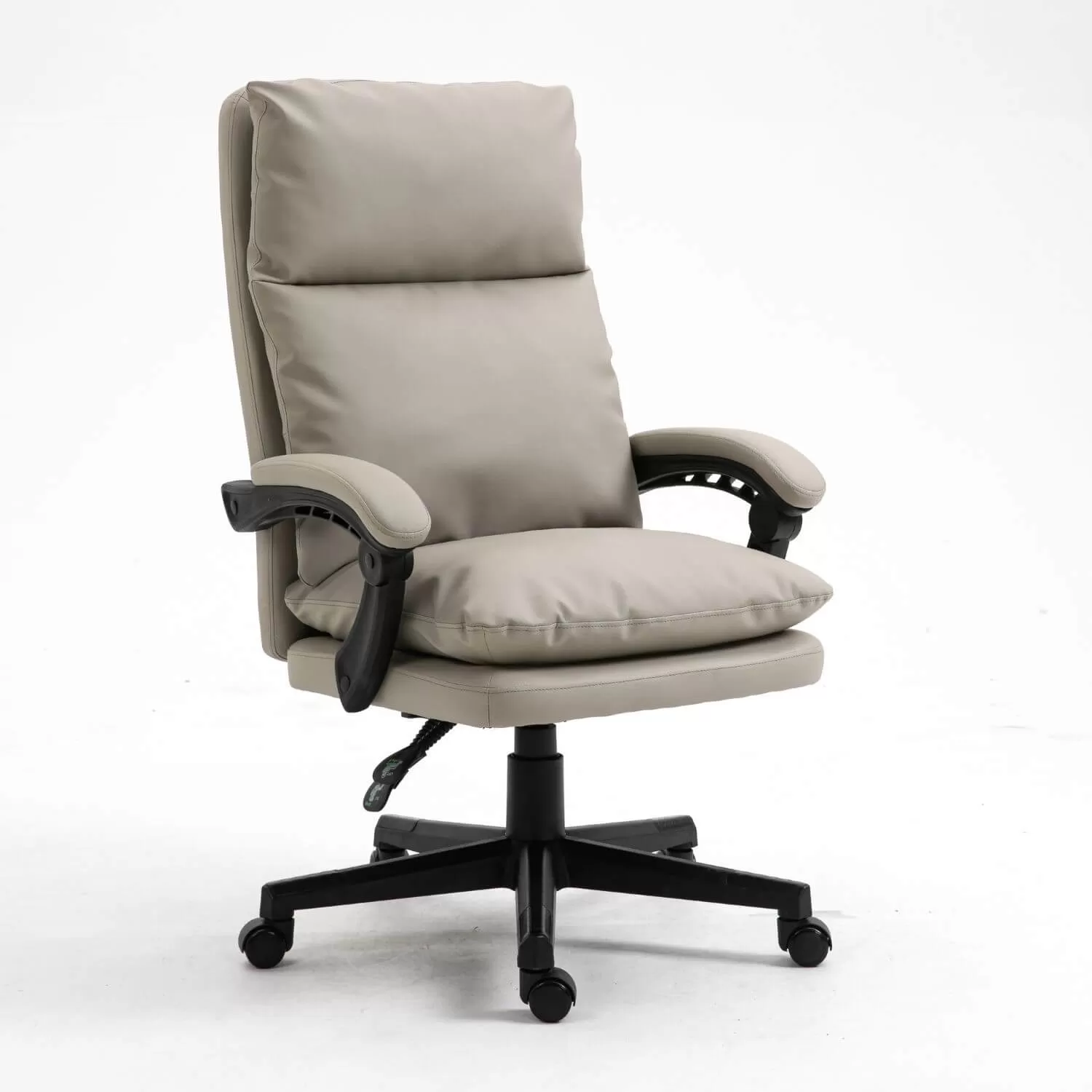 Fotoliu piele eco PRESTIGE, bej