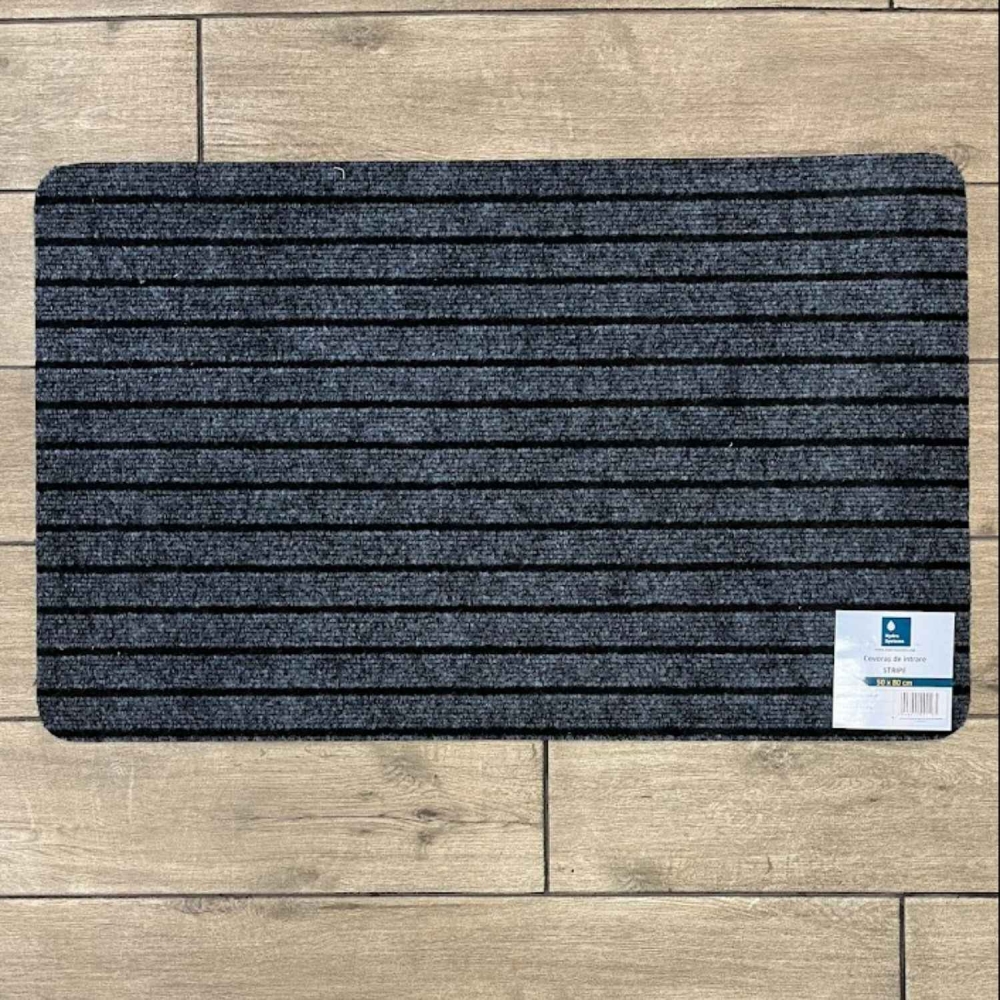 Covoras de intrare STRIPE, 50x80cm, gri